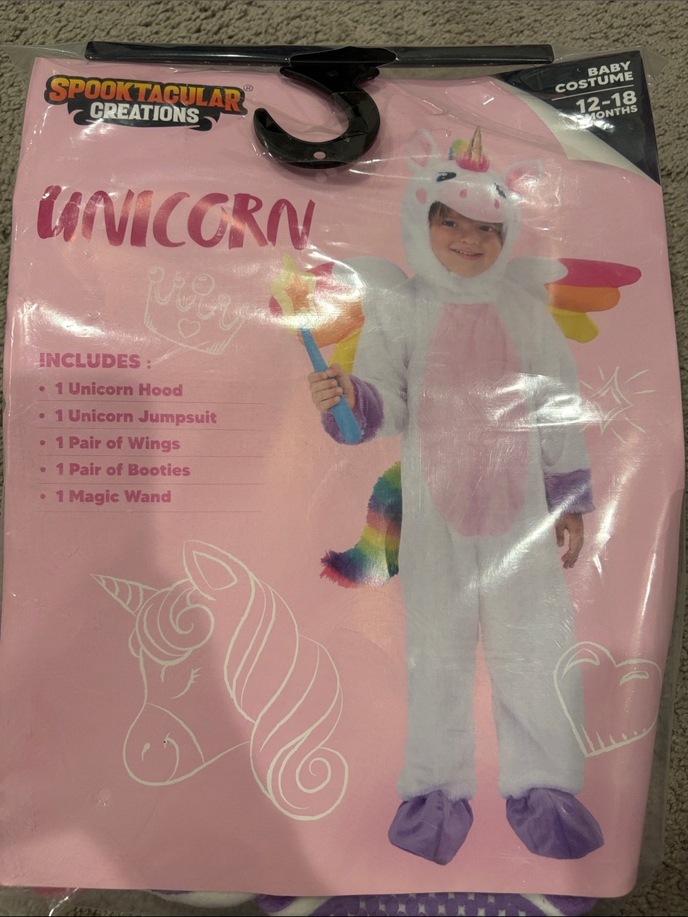 Baby Unicorn Costume - Pink & White